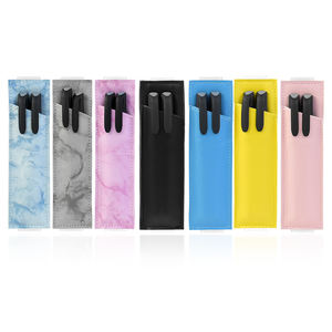 Kotak Pensil Karet Gelang Kulit PU Kustom, Tempat Pena Notebook Gesper Elastis Ramah Lingkungan Kantor Sekolah - Product Image 2