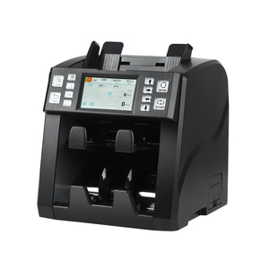 Machine de comptage et de tri automatique de billets multi-devises à grande vitesse (1200 pièces/min) avec imprimante intégrée, écran tactile TFT 4,3 pouces et deux CIS - Product Image 1