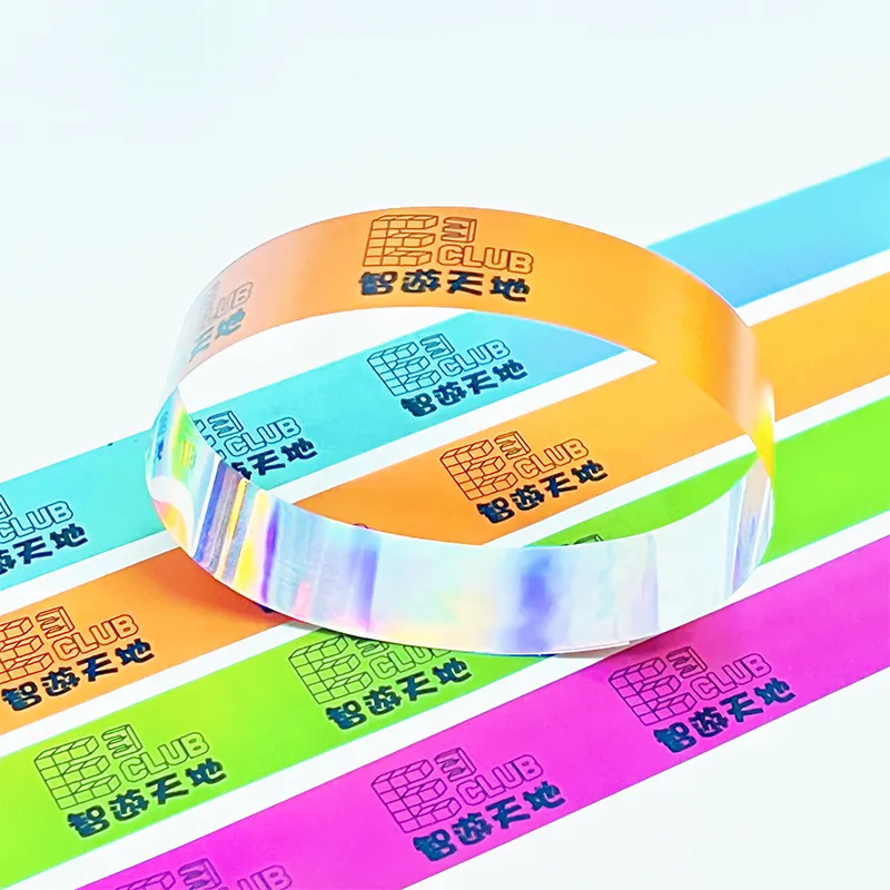 Factory Promotional Customized Personalized Event tyvek Bracelets Cheap Paper laser Bangles Vip Wristband