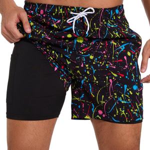 ชุดว่ายน้ำผู้ชายไซส์ใหญ่พิเศษลายพิมพ์ไล่เฉดสีแบบกำหนดเอง ลายสัตว์และลายตาราง ชุดบิกินี่ตาข่ายสำหรับผู้ใหญ่ - Product Image 2