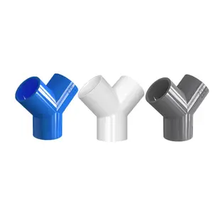 20 25 32 40 50mm High Quality Water Supply Plastic Pvc Fittings Tubo Y Tee Pipe Pvc Fittings For Plumbing DIN Standard 3 Ways