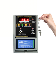 Détecteurs d'alcool éthylémique à monnayeur en stock, analyseurs de gaz OEM et ODM pour bars et lieux publics, avec embout buccal anti-reflux unidirectionnel