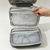 Sac de Douche de Voyage Portable Multifonctionnel Grande Capacité pour Douche et Nettoyage, Étanche avec Séparation Sec/Humide, Sac de Rangement Pliable