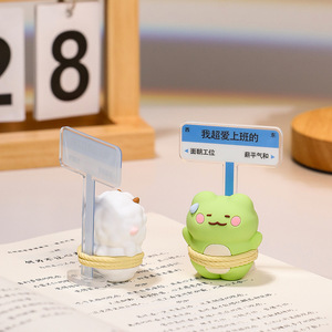 Adornos de coche con dibujos de animales, accesorios decorativos de plástico para el interior del coche, regalos para coche, cerdo rosa, oveja blanca, oso marrón - Product Image 2