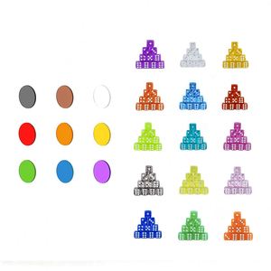 Discos Transparentes de 25 mm de Color Sólido con Dados Personalizados para Juegos de Mesa - Product Image 2