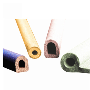 Tira de sellado inferior de Puerta de coche caucho extruido seguimiento diseño personalizado hueco 1*3mm tubo de goma conductora - Product Image 5