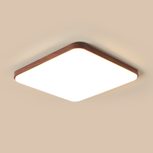 Lámpara de <span class=keywords><strong>Techo</strong></span> LED Moderna de <span class=keywords><strong>Madera</strong></span> con Cubierta Acrílica y Altura Ajustable para Sala de Estar y Dormitorio - Product Image 6