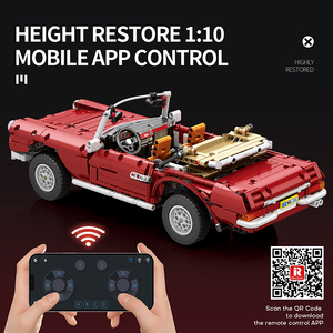 Reobrix NO.11005 รถวินเทจ 280SL 1578 ชิ้น วัสดุ ABS ความยาว 42.5 ซม. บังคับวิทยุ 2.4G แบบกดปุ่มเดียวเปลี่ยนรูปแบบ สำหรับอายุ 14 ปีขึ้นไป ของสะสมรถคลาสสิก - Product Image 3