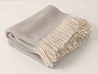 Plaid en laine d'agneau tissé sur mesure, couverture polaire pour la maison, idéale pour l'hiver