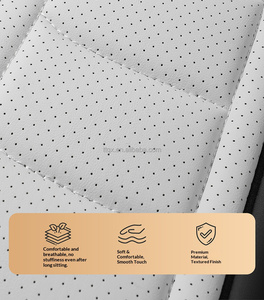 Housses de siège de voiture universelles en cuir pour 5 places, ensemble complet, compatibles avec les airbags, durables, imperméables, adaptées à Citroën <span class=keywords><strong>C3</strong></span> C4 C Elysee <span class=keywords><strong>Aircross</strong></span> - Product Image 6