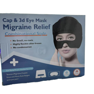 Mascarilla <span class=keywords><strong>de</strong></span> gel <span class=keywords><strong>de</strong></span> doble temperatura para aliviar la migraña-Compresa reutilizable para <span class=keywords><strong>ojos</strong></span> fríos y calientes con malvavisco-Comodidad suave - Product Image 1