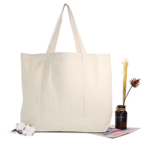 Sacs de plage en toile de coton réutilisables personnalisés de haute qualité et bon marché, sacs de shopping en toile de coton recyclée écologiques - Product Image 5