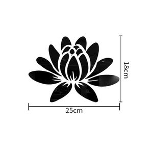 Modern 3D Lotus Mirror <b>Wall</b> <b>Sticker</b> Fashionable Acrylic Self-Adhesive Removable DIY Home Room Decoration Art <b>Wall</b> Art - Product Image 6