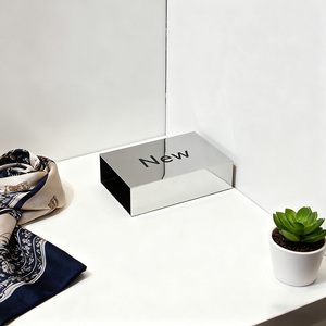 Marqueur d'affichage au détail de finition de miroir de signe de nouveauté d'acier inoxydable pour le merchandising de vêtements et de boutique - Product Image 5