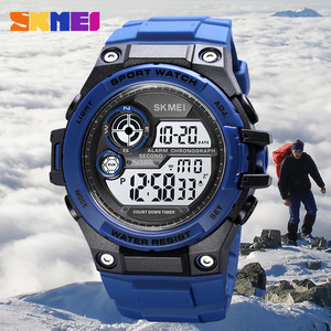 Skmei Men's Digital Sport Watch Black Waterproof Luminous Electronic Watch With Alarm Chronograph And Countdown Timer - Product Image 3