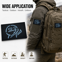 Patch tactique personnalisé avec logo laser, à coudre ou thermocollant, en tissu réfléchissant, pour sac à dos et gilet tactique