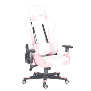 모던 임원용 사무실 의자 게이밍 핑크 귀여운 고양이 디자인 헤드레스트 쿨링 확장형 접이식 4단계 가스 리프트 버터플라이 - Product Image 6