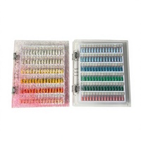 Livre d'échantillons magnétique en acrylique pour nail art, design transparent dégradé de couleurs, 180/270/360 couleurs, pour la présentation des styles de couleur
