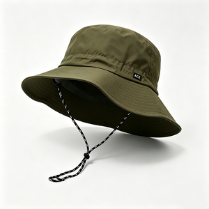 Sombrero de ala ancha para exteriores, color verde oliva, de secado rápido, ligero, con protección solar, correa ajustable para la barbilla, logotipo ACE personalizado, para camping - Product Image 5