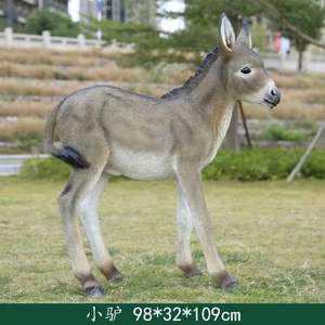 Estatuas de animales de simulación grandes al aire libre fibra de vidrio burro jardín Parque granja paisaje tamaño real animales burro escultura ornamento - Product Image 3