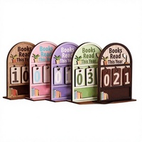 Ensembles de suivi de lecture en bois pour livres lus cette année, Tableau de comptage DIY, Journal de lecture, Cadeau pour enseignant, Décoration maison et bureau, Personnalisé