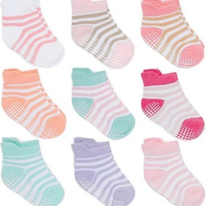 Chaussettes universelles en coton pour bébé, douces, fines, respirantes, chaudes, simples, pour nouveau-nés, à porter à l'intérieur et à l'extérieur - Product Image 4