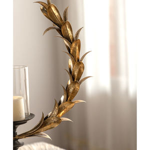 <span class=keywords><strong>Bougeoir</strong></span> en fer Antique au Design marocain, chandelier décoratif rétro en métal doré pour la décoration de la maison - Product Image 6