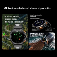 Montre connectée de sport en plein air GTX4 avec suivi GPS, écran AMOLED, chargement magnétique, étanche 5 ATM (niveau natation), OEM