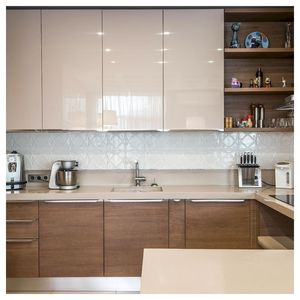 Gabinetes de Cocina <span class=keywords><strong>Prima</strong></span> con Cuerpo de Madera Sólida <span class=keywords><strong>Natural</strong></span> Pintada, Acabado con Pintura Ecológica <span class=keywords><strong>y</strong></span> Encimera de Piedra - Product Image 6