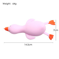 Jouets à presser en forme de canard et d'oie mignons, jouets sensoriels Kawaii en TPR souple avec impression numérique, anti-stress portables pour enfants