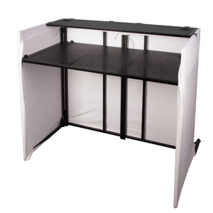 Support <span class=keywords><strong>de</strong></span> DJ pliable professionnel Yinyu FS004W avec support TV, pieds réglables et structure en acier – Équipement événementiel - Product Image 3
