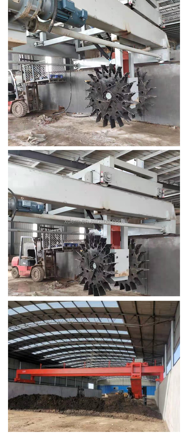XDEM Organic Fertilizer Processing Equipment Wheel Type Tipping Machine