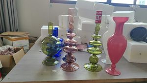 Custom-Made Glassware Vases in Art Deco Design Various Designs for Decorative Usage Multiple Colors <strong>Candle</strong> <strong>Holder</strong> Available - Product Image 6