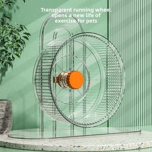 Support de roue pour <span class=keywords><strong>hamster</strong></span> à double roulement, réglable en hauteur, large, fournitures pour animaux de compagnie - Product Image 1