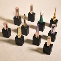 Échantillon Gratuit en Stock – Flacon Vide de 15 ml en Verre pour Vernis à Ongles Gel UV, Couleur Personnalisée, Sérigraphie avec Bouchon Brosse