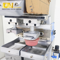 Vente directe d'usine, mini machine personnalisable à double tête, double couleur, plate, ronde, tampographie
