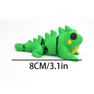 Figura Decorativa de Lagarto Pequeño Multicolor Impresa en 3D, Regalo Creativo, Juguete Articulado de Animal para Decoración - Product Image 2