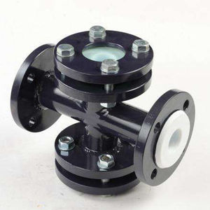 Revêtement en acier inoxydable PTFE indicateur de verre de visée directe, verre de visée anticorrosion de type bride - Product Image 2