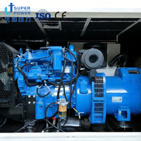 Générateur diesel silencieux triphasé durable à faible régime sur remorque 100-300 kVA, automatique pour une puissance robuste et continue, personnalisable