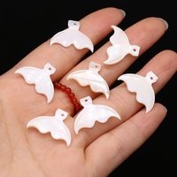 Pendentifs queue de poisson coquille blanche naturelle breloques coquille de nacre pour la fabrication de bijoux bricolage boucle d'oreille collier accessoires cadeau