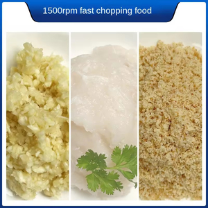 Food <strong>Processor</strong> &amp; Vegetable Chopper 304 Food-Grade Stainless Steel Cutter with Blades Transparent Lid Food Mixer Bowl Cutter - Product Image 3