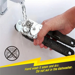 Ouvre-bouteille multifonctionnel 3 en 1 en acier inoxydable de qualité supérieure pour la cuisine, ouvre-bouteille, ouvre-boîte et ouvre-pot avec bord lisse et lame tranchante - Product Image 5