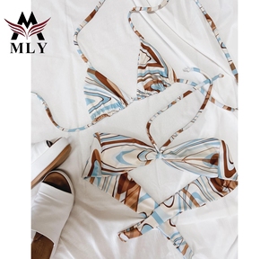 MLY-Conjunto de Micro Bikini Sexy para Mujer, Traje de Baño Femenino, Tanga con Decoración de Joyería, Traje de Baño de Playa de Dos Piezas de Estilo Brasileño - Product Image 3