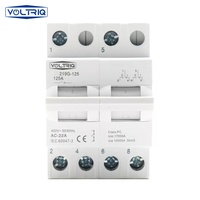 Voltriq Din Rail 230V 2P 80A-125A 400V Courant maximal Double alimentation Commutateur de transfert manuel Disjoncteur de verrouillage