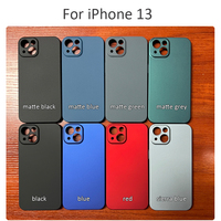 Pour iPhone 13 12 11 Pro Max iPhone13 iPhone12 Couverture Arrière MSVII Ultra Mince Mat PC Anti-empreintes Digitales Dur Téléphone Cas Antichoc