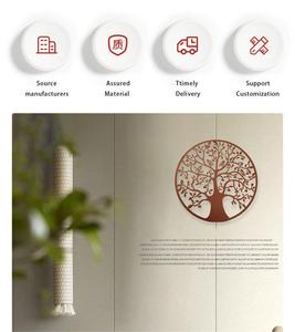 Atacado parede metal moderno parede pendurado sala escritório parede decoração ferro forjado silhueta arte pingente - Product Image 6