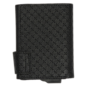 CardHoda Aluminum PU <b>Wallet</b> X Pattern Collection <b>RFID</b> <b>Blocking</b> Card Holder 4-6 Cards Money Short Length Unisex - Product Image 5