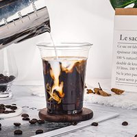 Gobelets en plastique jetables à paroi simple, écologiques et recyclables, avec impression de logo personnalisé, 12-32 oz, pour café glacé, smoothies et autres boissons, avec couvercles