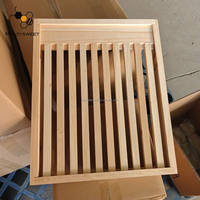Grille de ventilation en bois à lattes de 20 mm d'épaisseur pour ruche Langstroth – Réduit les acariens, prévient la moisissure