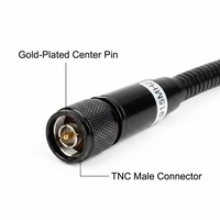 Antena Omnidireccional Táctica de Fibra de Vidrio con Conector TNC Macho, Flexible y Vertical, de Alta Ganancia, 915MHz LoRa/LPWAN, GENTONG GT-EGTX-01